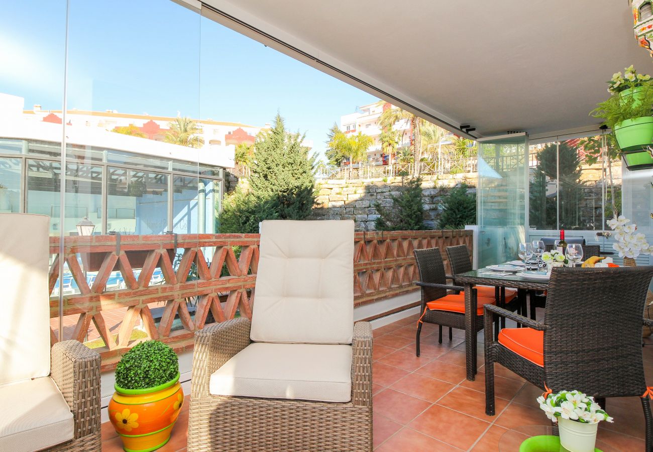 Apartamento en Mijas Costa - Amazing place with large terrace and BBQ