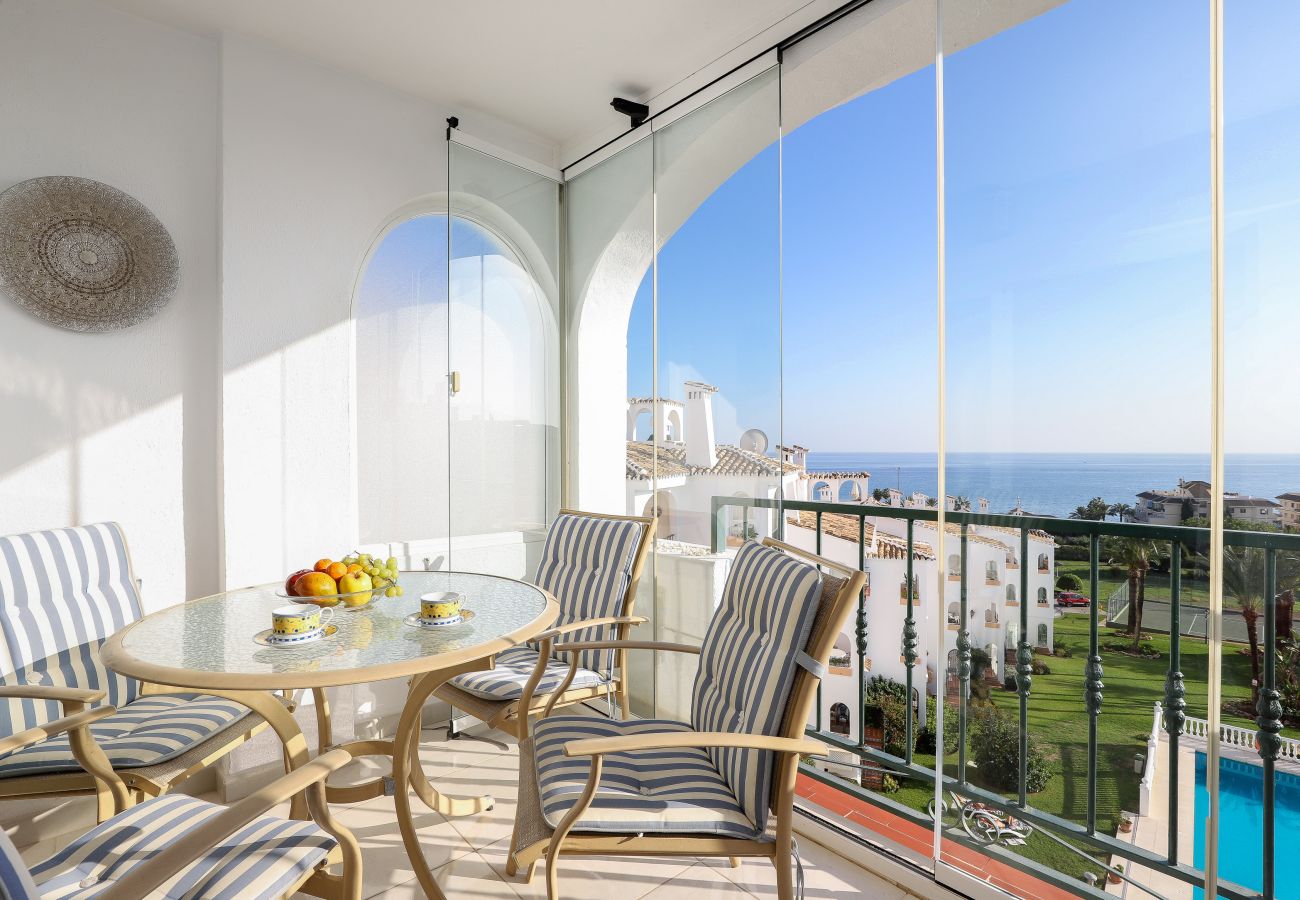 Apartamento en Mijas Costa - Bahía Playa, fantásticas vistas, playa a 5 minutos a pie