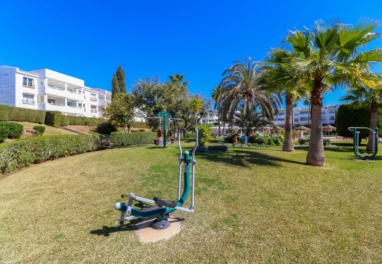 Appartement à Mijas Costa - Apartment with garden and seaview