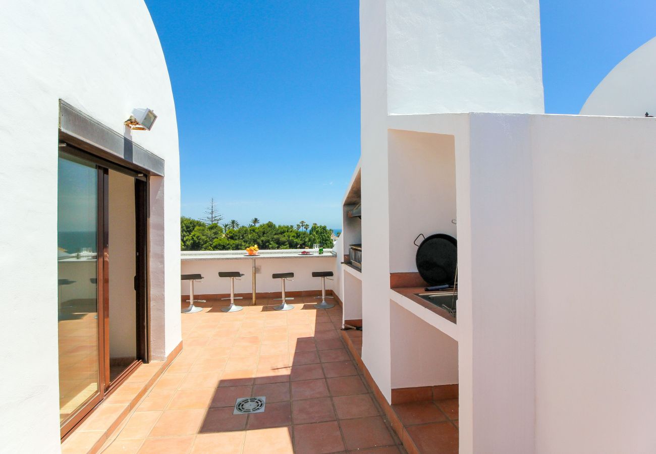 Таунхаус на La Cala de Mijas - La Cala townhouse, beach 400 m, roof terrace, BBQ